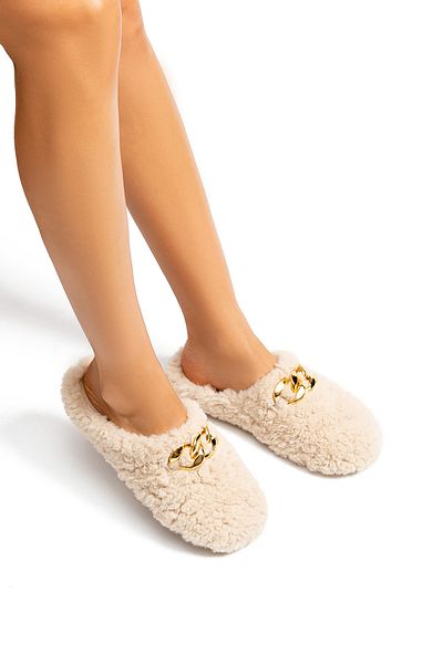 Twigy Mia Women's House Slippers Beige 36/41