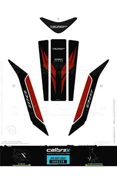 Calibrex Honda Dio 2021-22 Tank Pad Xhd22r