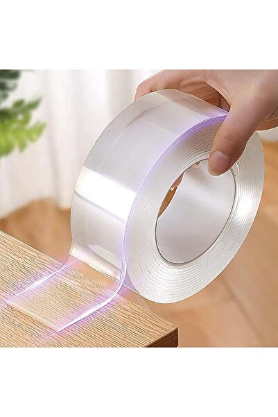 Go İthalat Çift Taraflı Bant 3 cm Eninde 2 Metre Uzunluğunda Güçlü Yapışkanlı...
