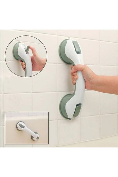 Go İthalat Anti-Fall and Anti-Slip Bathroom Toilet Lockable Holder with Suction Cups (4832)