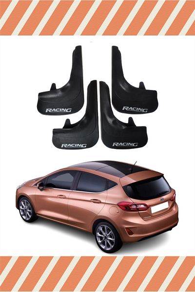 Heda Tex Ford Fiesta 2018 and Later Racing Written 4-Piece Mudguard Mudguard Mudguard Compatible