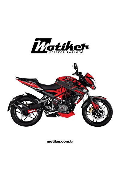 Motiker Bajaj Pulsar NS200 - UNI Design Takım Parça Sticker Kaplama Modeli Ma...