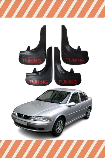 Heda Tex Opel Vectra B 1995-2003 Tuning Written 4-Piece Dust Cover Fender Mudflap