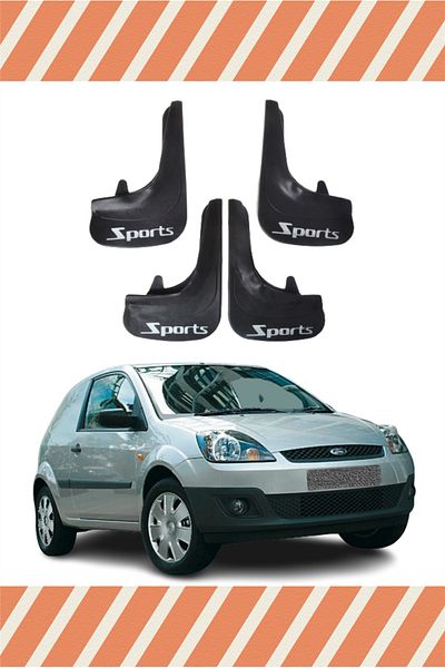 Heda Tex Hg Ford Fiesta Van 2005 and after Sports Written 4-Piece Mudguard Mudguard