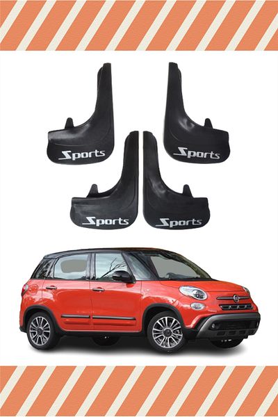Heda Tex Yb Fiat 500L Sports Written 4-Piece Leggings Mudguard Mudguard