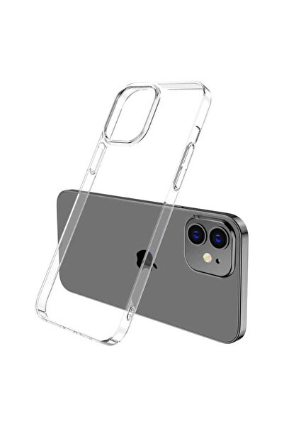 halkhouse iPhone 12 Şeffaf Kılıf Vonn Ultra İnce Ve Korumalı Sert Silikon Kapak