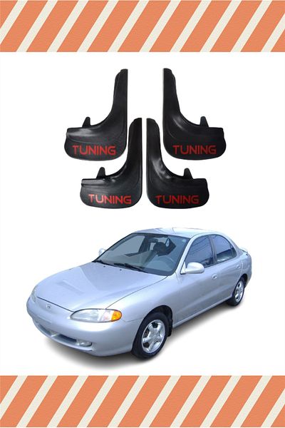 Heda Tex Hg Hyundai Elentra 1996-2001 Tuning Written 4-Piece Dust Cover Fender Mudguard