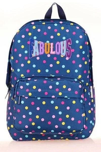KAUKKO Navy Blue Punch Backpack