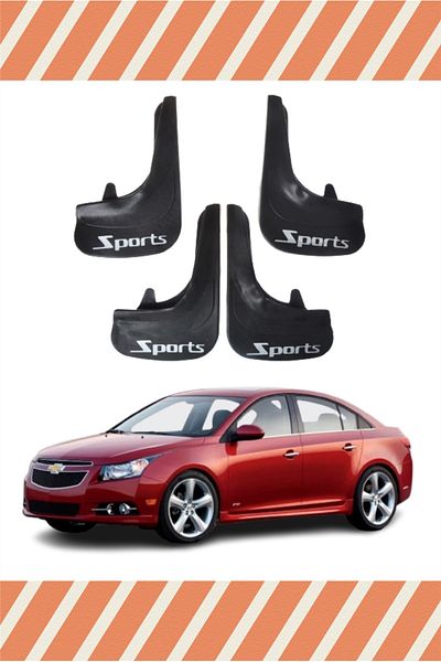 Heda Tex Chevrolet Cruze Sedan Sports Written 4-Piece Dust Cover Fender Mudflap