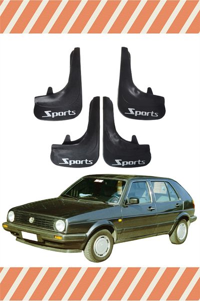 ATALAY TİCARET Compatible with Volkswagen Golf 2 Sports Written 4-Piece Gaiter Cover Fender Mudflap
