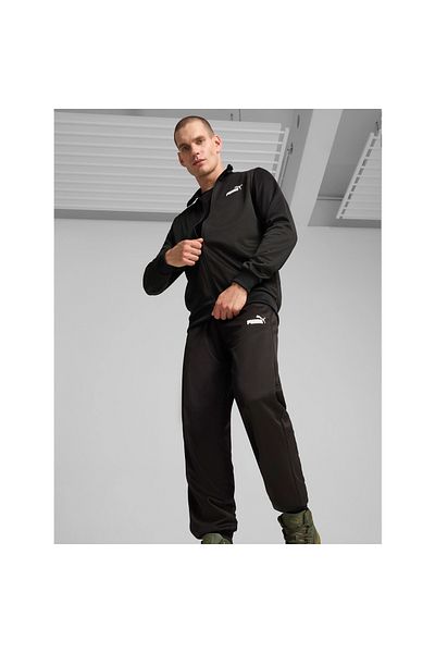 Puma Мъжко черно яке с яка стойка Sports Club Poly