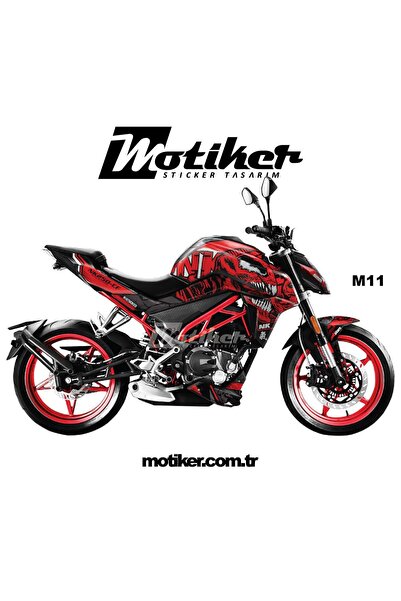 Motiker CF Moto NK250 Sticker Venom Parça Etiket Kaplama Modeli