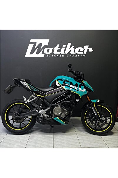 Motiker CF Moto NK250 Turkuaz Sticker Etiket Modeli