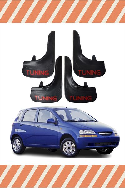 Heda Tex Chevrolet Kalos Hb All Cases Tuning Written 4-Piece Dust Cover Mudguard Mudflap