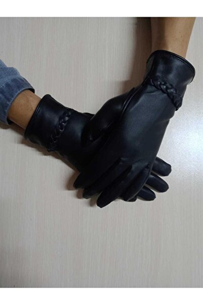 EREN STYLE Bohem Style Saç Örgülü Hakiki Kuzu Derisi Eldiven