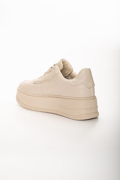 Mehmet Baran Nude Sneaker High Sole 5 cm Sports Shoes