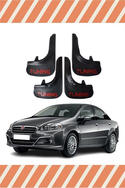 Heda Tex Db Fiat Linea All Cases Tuning Written 4-Piece Dust Cover Fender Mud Flap