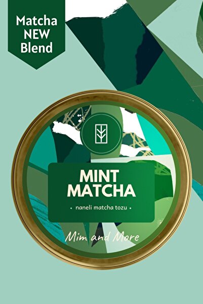 Mim and More Mint Matcha - Nane Aromalı Matcha, 25 gr