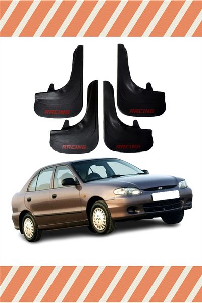 NOVDES Hg Hyundai Accent Egg Case Racing Written 4-Piece Dust Cover Mudguard Mudguard