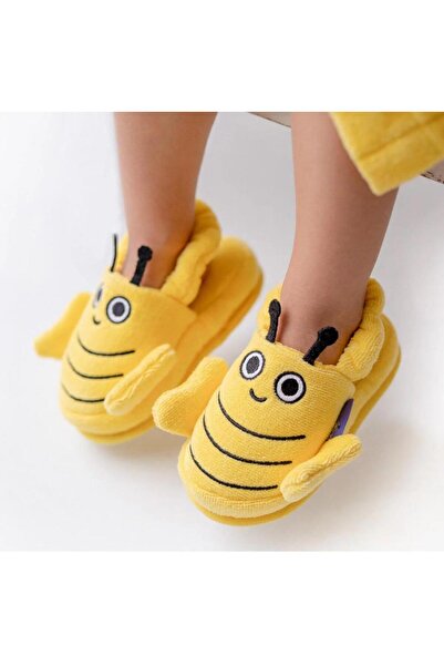 Slipcat Bee Figured Children and Baby Slippers Non-Slip Sole Home Shoes