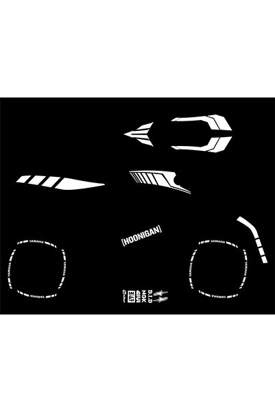 Motiker Yamaha MT125 Parçalı Sticker Etiket Modeli