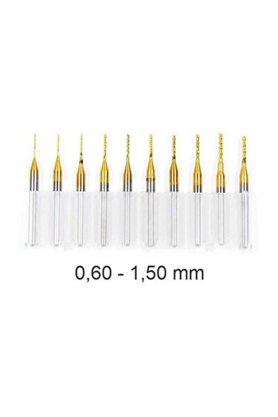 Profisher Titanyum Kaplı Tungsten Çelik CNC Freze PCB Kesici 0,6 - 1,5mm
