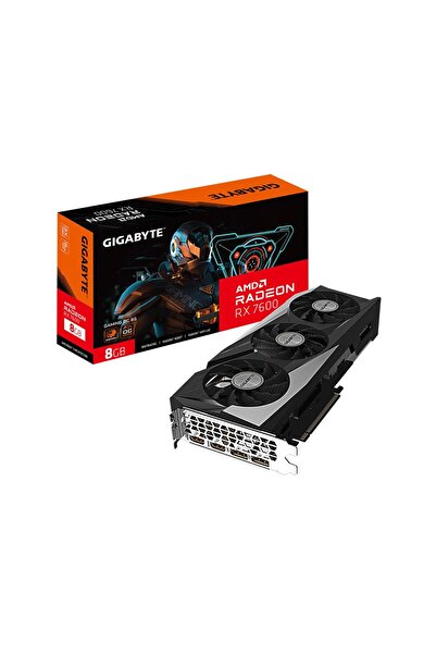 Gigabyte Radeon RX 7600 GAMING OC 8GB GDDR6 128Bit FSR 3 AMD Ekran Kartı-GV-R...