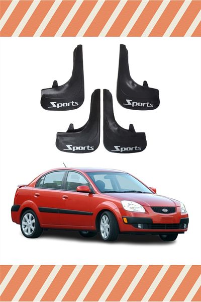 NOVDES Hg Kia Rio 2006-2011 Sports Written 4-Piece Leggings Mudguard Mudguard