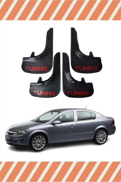 ATALAY TİCARET Opel Astra H Sd 2008-2017 Tunning Written 4-Piece Dust Cover Fender Mudguard