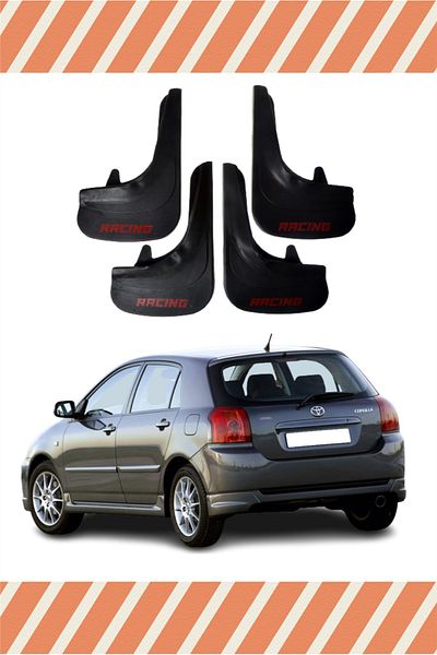 Heda Tex Toyota Corolla Hb All Cases Racing Written 4-Piece Dust Cover Fender Mud Flap