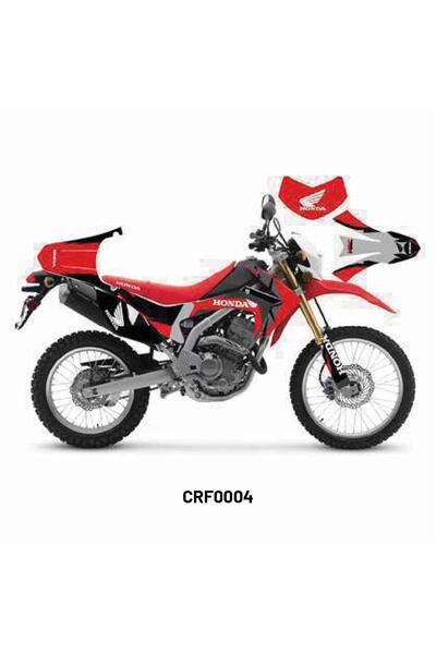 Motiker Honda CRF250 L "Black & White" Tasarım Motosiklet Sticker Etiket Kapl...