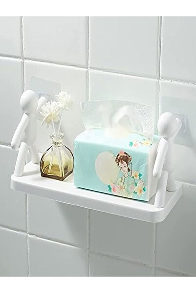 tafce 2 Adet Yapıskanlı Çöp Adam Şeklinde Organizer Duvar Raf Duvar Rafı Mutfak Rafı Baharatlık