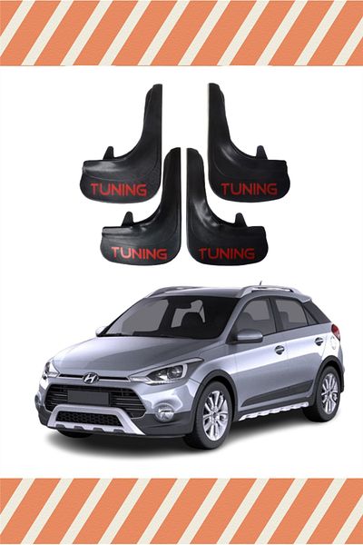 ATALAY TİCARET Db Hyundai I20 2015-2020 Tuning Written 4-Piece Dust Cover Mudguard Mudguard