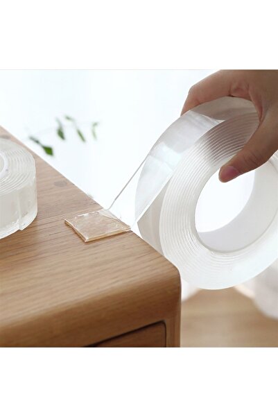 Strong Nano Double Sided Tape - No Trace Clear Silicone Gel - High Adhesion - Home Office Car 43603