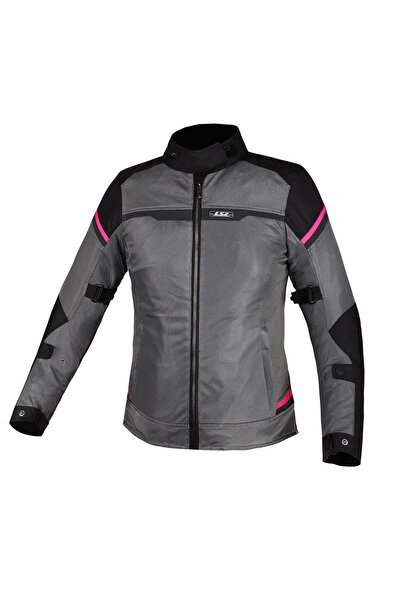 LS2 RIVA KADIN MONT YAZLIK SİYAH-GRİ-PEMBE