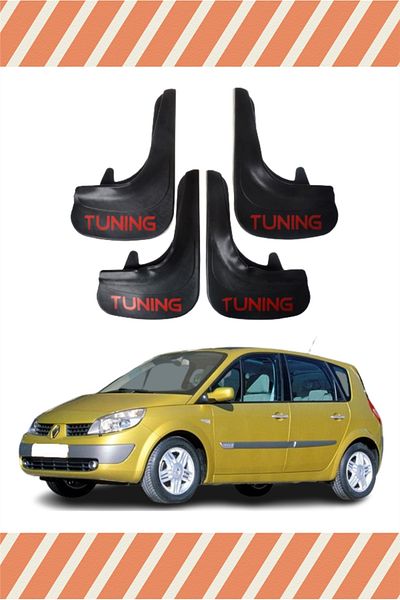NOVDES Db Renault Scenic All Cases Tuning Written 4-Piece Dust Cover Mudguard Mudguard