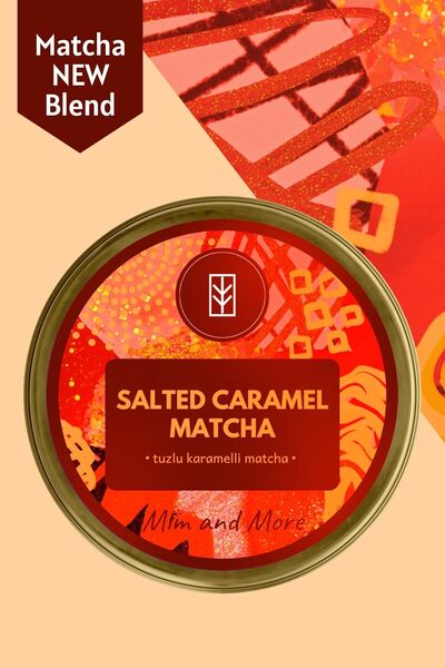 Mim and More Salted Caramel Matcha - Tuzlu Karamel Aromalı Matcha, 25 gr