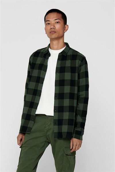 Only & Sons Onsgudmund Ls Πουκάμισο με καρό Noos Forest