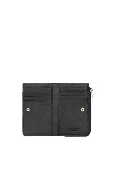 CENGİZ PAKEL Suport pentru carduri Cengiz Pakel unisex monogramă din piele naturală cu fermoar – 2512ms - negru