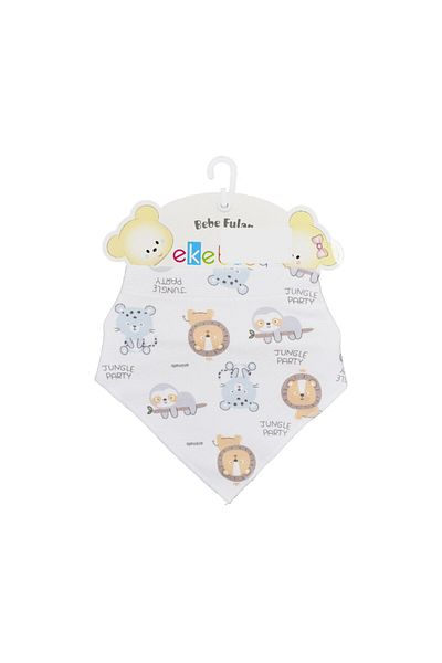 Ekebaby Combed Cotton Printed Scarf Apron 11980