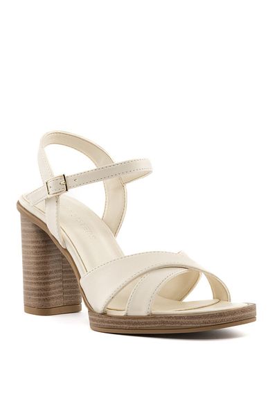 Sole Sisters Sandale cu toc de damă bej