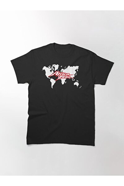 Motiker Honda Africa Twin Beyaz Harita Baskılı Tshirt Modeli