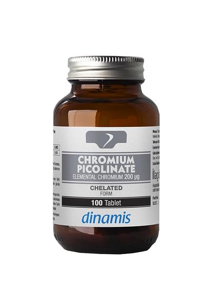 DİNAMİS Dinamis Chromium Picolinate - 200 Mg 100 Tablets