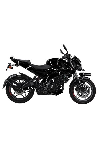 Motiker BAJAJ NS200 Sticker 2014-2024 Şimşek Desen Motosiklet Kaplama Tasarım...