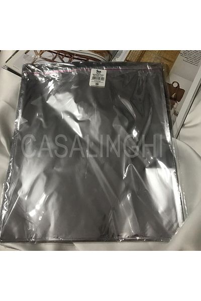 bisaccia Shiny Silver Colored Metalized Silver Gift Bag - 25X35 Cm, 1 Pack (100 Pcs)