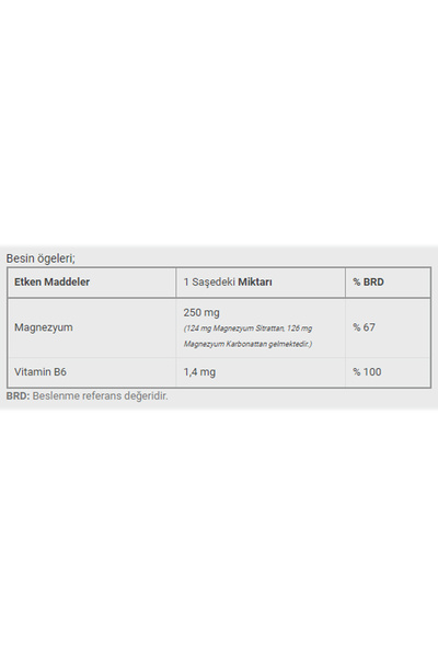 DİNAMİS Magnesium with Vitamin B6 Food Supplement 20 Sachets