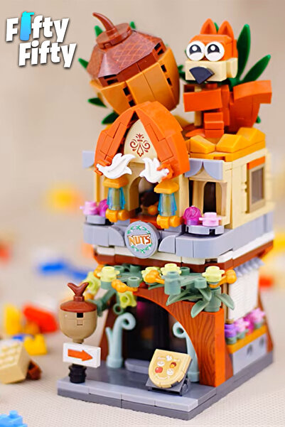 Vagonlife مجموعة ألعاب LOZ Street Mini Series Walnut Shop - LZ1641 (485 قطعة)