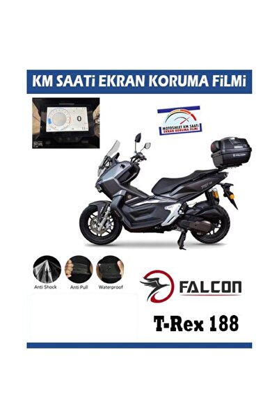 Motiker Falcon T-REX 188 Serisi Motosiklet Ekran Km Koruyucu