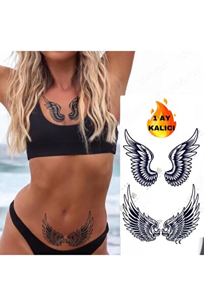 Mecit Tuhafiye 1 AY KALICI KANAT ENSE KOL BİLEK VUCUT GEÇİCİ DÖVME