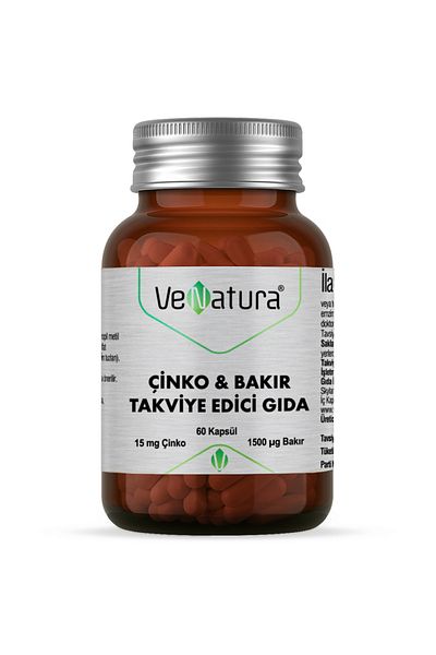 VeNatura Zinc & Copper Food Supplement 60 Capsules